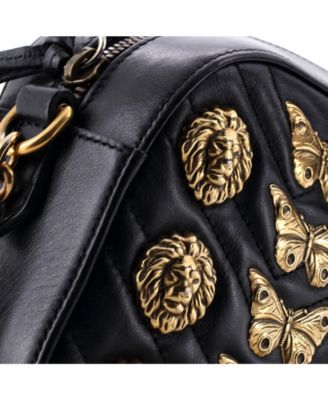 Small GG Marmont Shoulder Bag Embellished Matelasse Leather