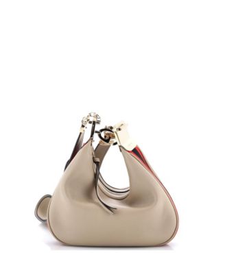 Small Attache Shoulder Bag Leather