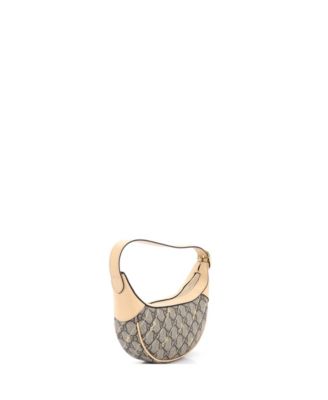 Mini Ophidia Half Moon Bag Print GG Coated Canvas