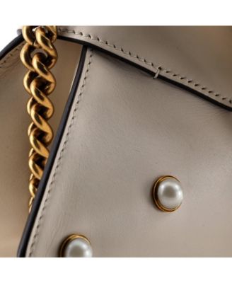 Mini Broadway Pearly Bee Shoulder Bag Embellished Leather