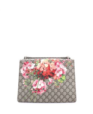 Medium Dionysus Bag Blooms Print GG Coated Canvas
