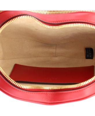 Mini Interlocking G Heart Shoulder Bag Diagonal Quilted Leather