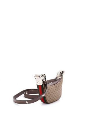 Mini Attache Shoulder Bag Micro GG Coated Canvas