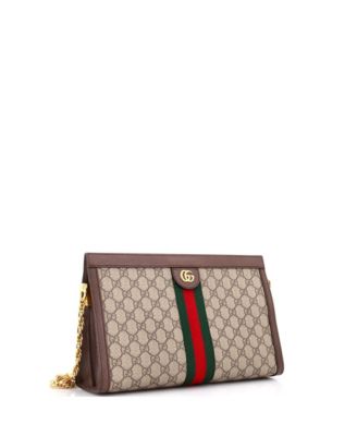 Medium Ophidia Chain Shoulder Bag GG Coated Canvas