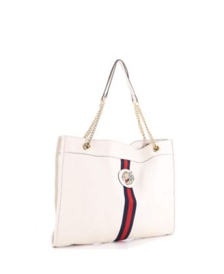 Large Rajah Chain Tote Leather