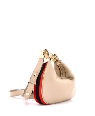 Small Attache Shoulder Bag Leather