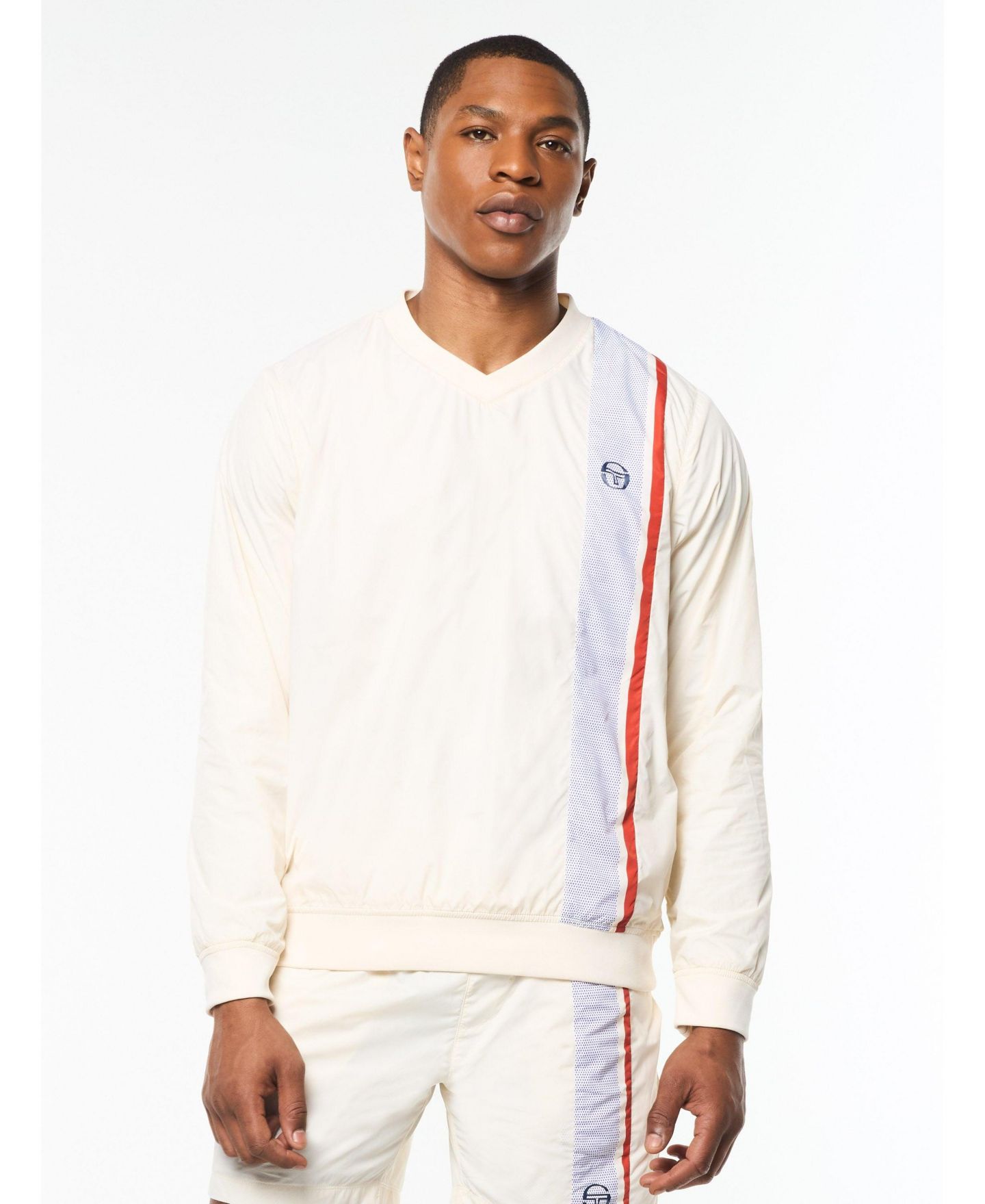 Мужской свитшот Sergio Tacchini Attivo Damarindo Crewneck, цвет: Gardenia — фото 1