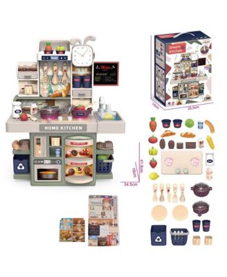 Kitchen Playset with Running Water, Mist and Light-Up Stove