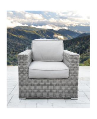 Fully Assembled 2 Person Rattan Wicker Seating Set with Cushions Tempered Glass Coffee Table for Backyard