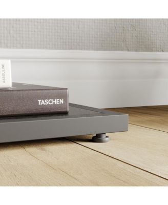 39" Entryway Table, 3-Tier Console Table with Storage, Diamond Metal Frame, Adjustable Feet