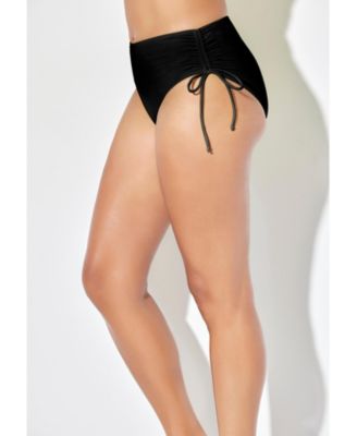 Women's Virtuoso Ruched Side Tie Bikini Bottom