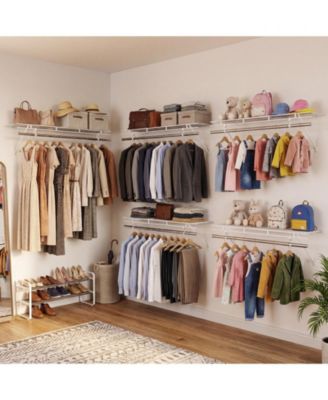 Wall Mounted Closet Shelves with Ventilated Wire Shelving