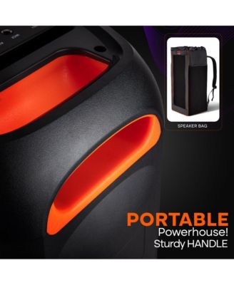 Dual 6.5” Bluetooth PA Party Speaker System with Karaoke Function (PPHP26BLBG)