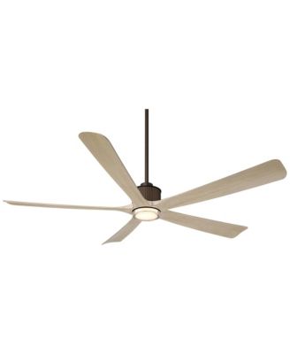 60" Casa Vieja Hex Oak LED Ceiling Fan with Remote