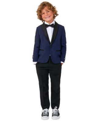 Boys' 2T-8 Long-Sleeve Tailored Blazer, Slim Fit Pants and Bow Tie, 3-Piece Set