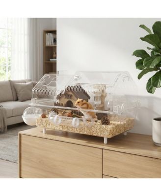 8 in 1 Hamster Cage with Accessories, 21.5" x 11.8" x 12.6"