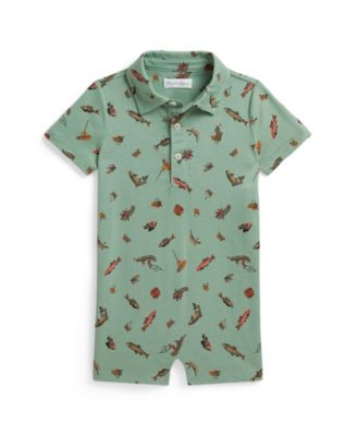 Polo Ralph Lauren Baby Boys Fishing-Print Polo Shortall - Mini Fishing Trip 40$