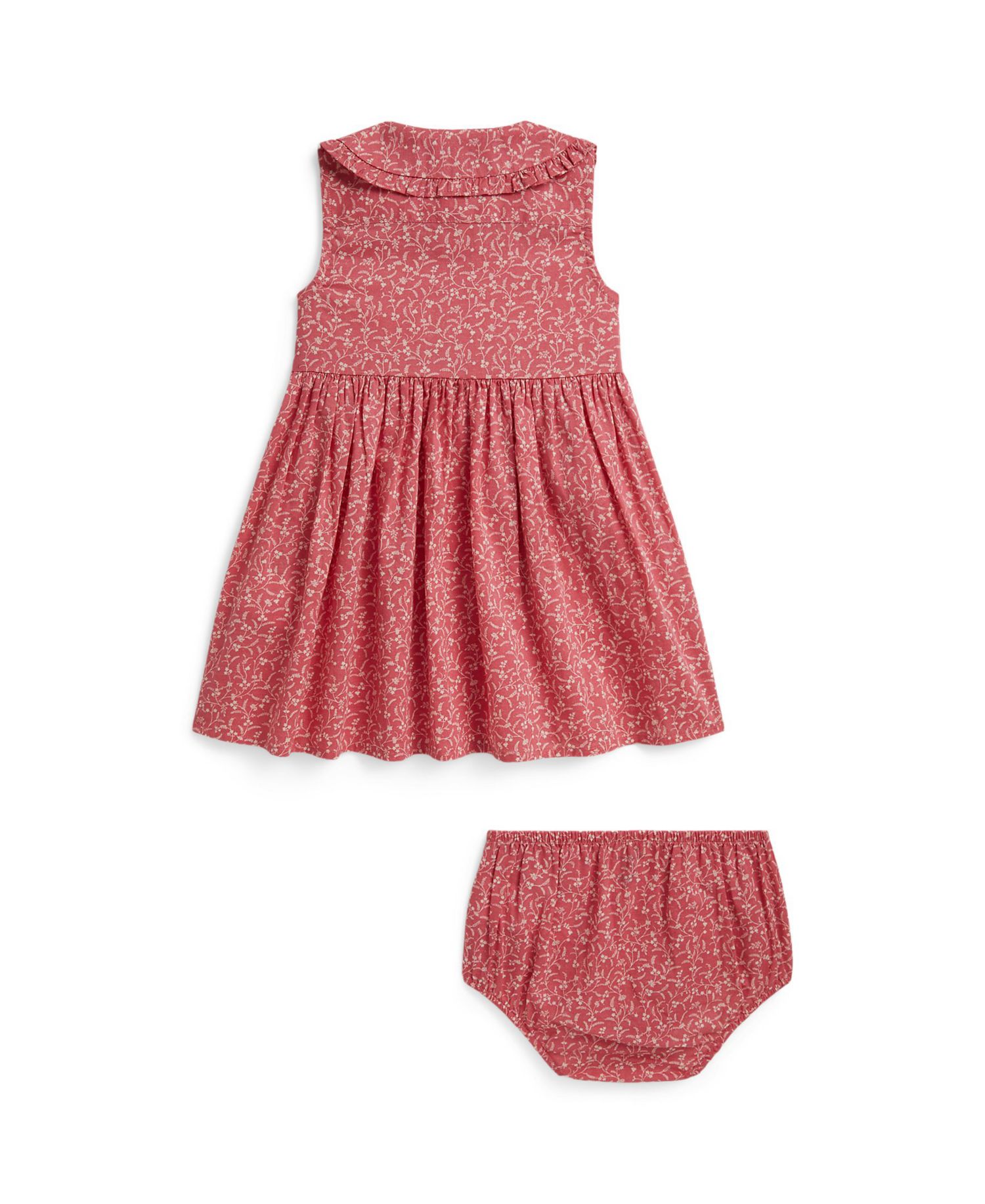 Baby Girls' Floral Shirtdress with Bloomer