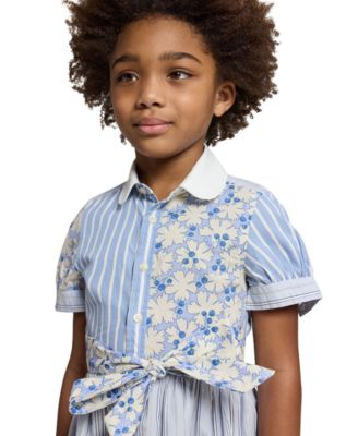 Girls' 2T-6X Short-Sleeve Shirt Dress