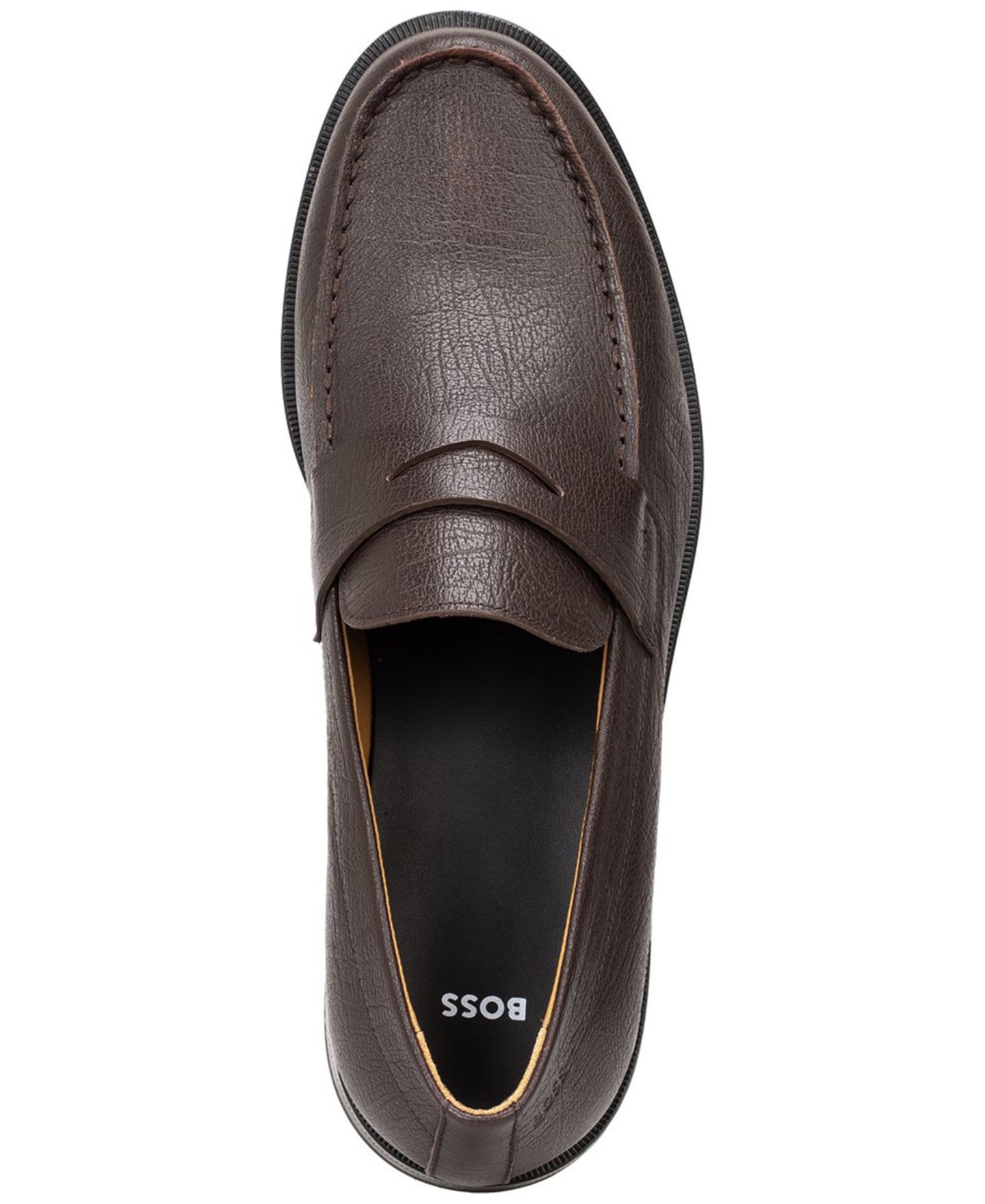 Мужские туфли Hugo Boss Slip-On Tayil, цвет: Тёмный коричневый — фото 3
