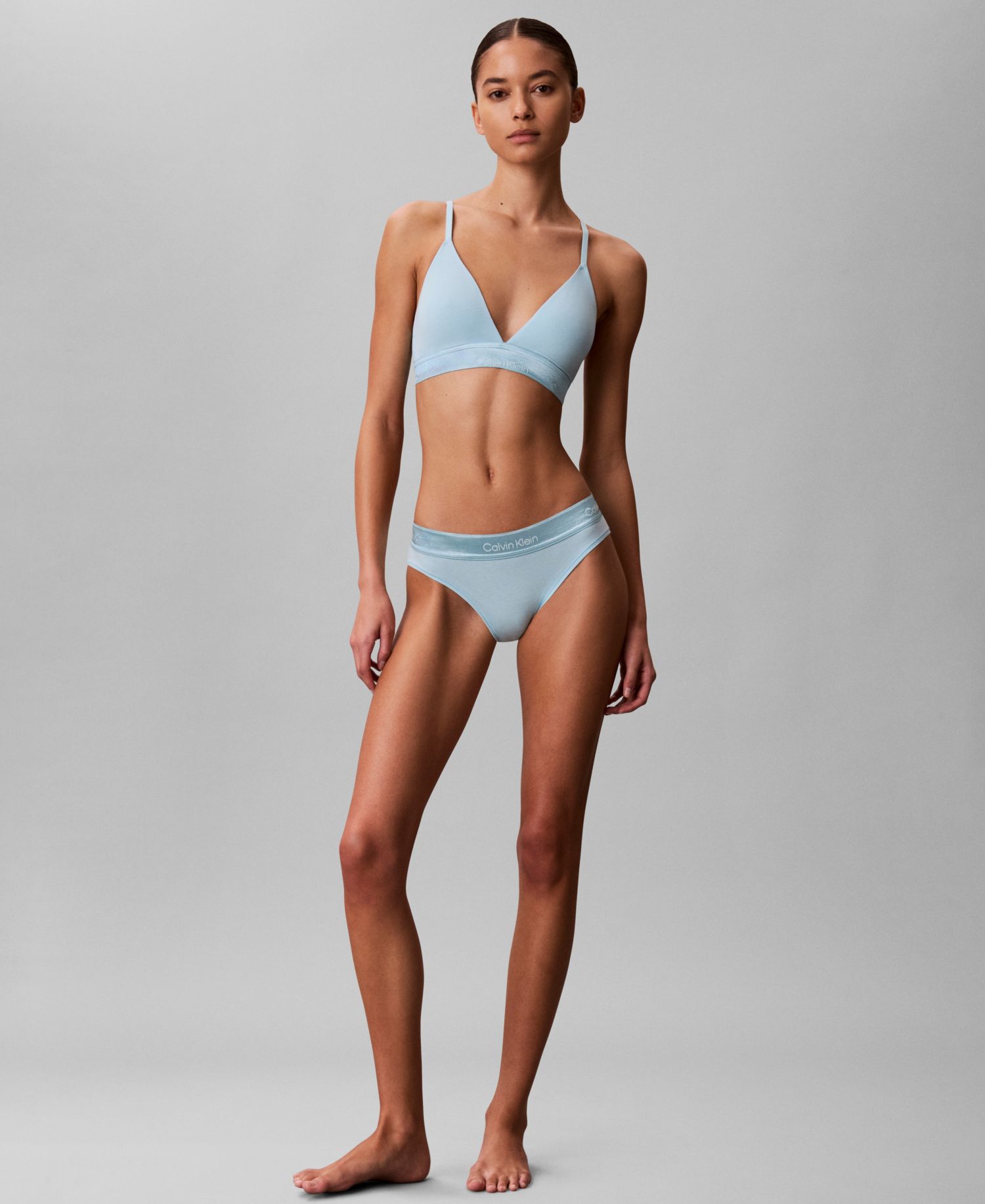 Women's Icon Cotton Modal Lightly Lined Triangle Bralette QF8825