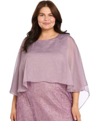 Plus Size Novelty Glitter Short Dress