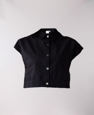 Women's Oversized Crop Shirt