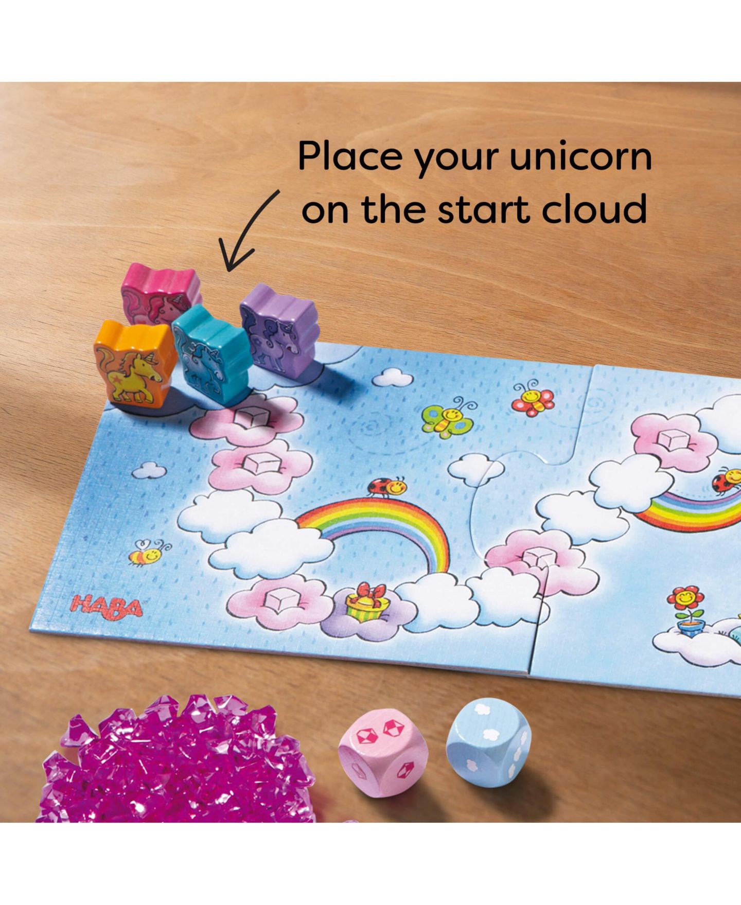 Детская настольная игра Haba Unicorn Glitterluck Board Game, Ages 3+, цвет: Розовый — фото 5