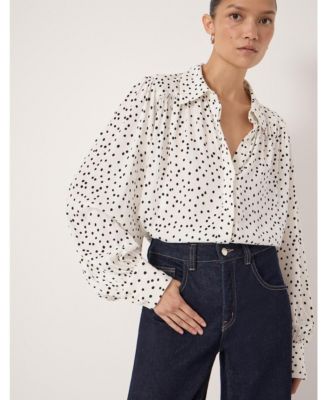 Women's Sigrid Polka Dot Long Sleeve Shirt