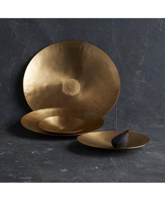 Artisan Brass Plates Assorted - Set of 4