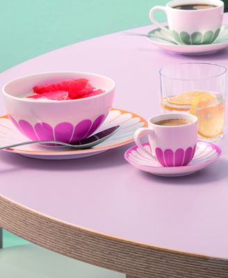 Fleur Couleur 111.5 oz. Round Vegetable and Salad Bowl