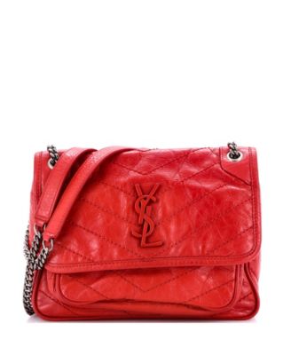 Baby Niki Chain Flap Bag Matelasse Chevron Leather