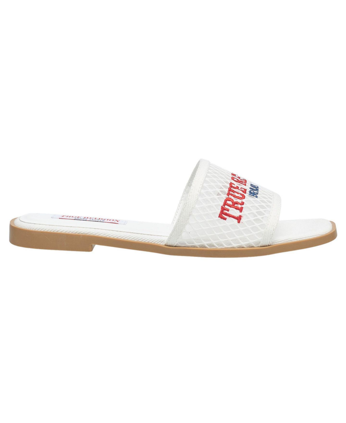 Женские сандалии True Religion Brat Mesh Slip on, цвет: Белый — фото 2