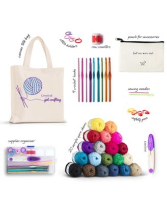 43 Piece Crochet Kit for Beginners Adults & Kids