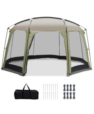 Six to Eight Person Canopy Tent with Zippered Door