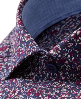 Ted Baker Men's Floral Print Slim Fit Dress Shirt