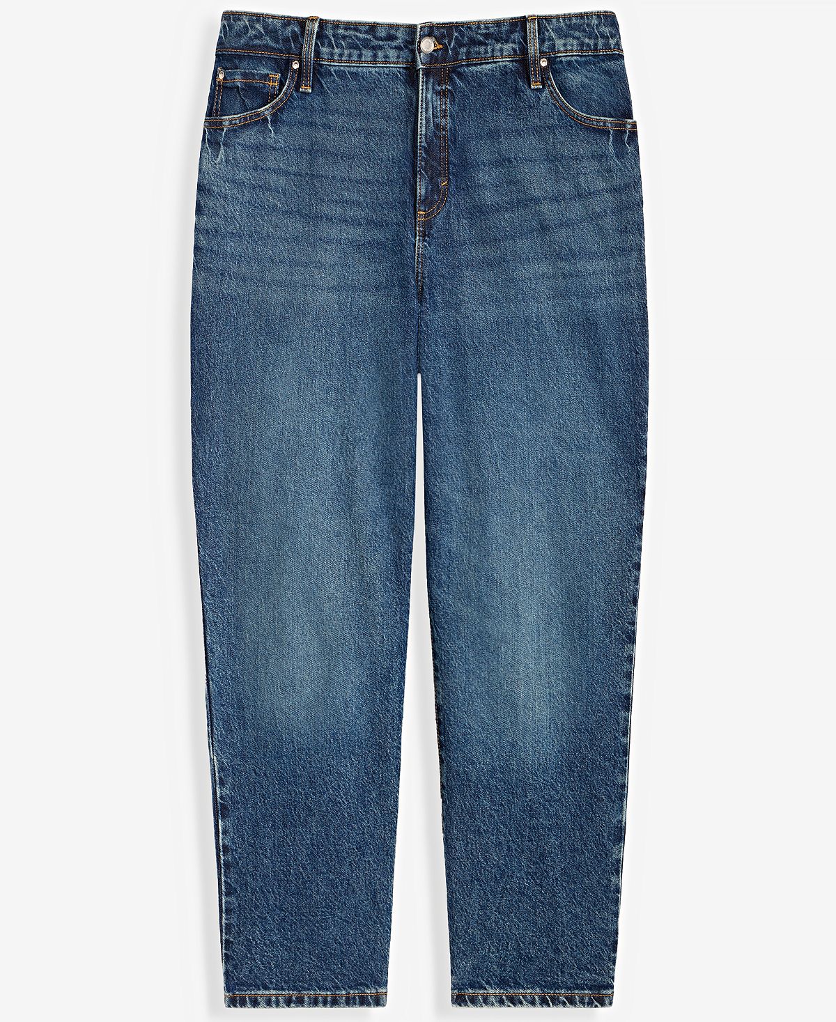 I.N.C. International Concepts Plus Size High-Rise Straight-Leg Jeans, Macy's Exclusive view 5 — MAYCSS fashion products