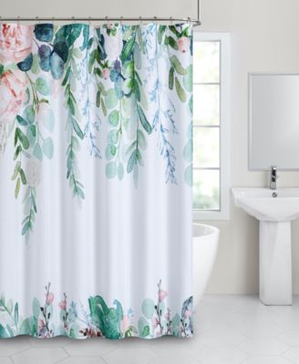 Floral Waterfall Shower Curtain, 70" x 72"