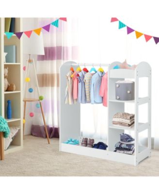 Kids Dress Up Storage Organizer with Built In Mirror