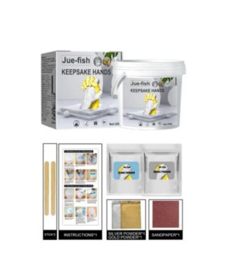 DIY 3D Hand Casting Kit with Seaweed Extract, Keepsake Mold Set for Couples and Kids, Ideal for Anniversary, Valentine's Day and Home Decor