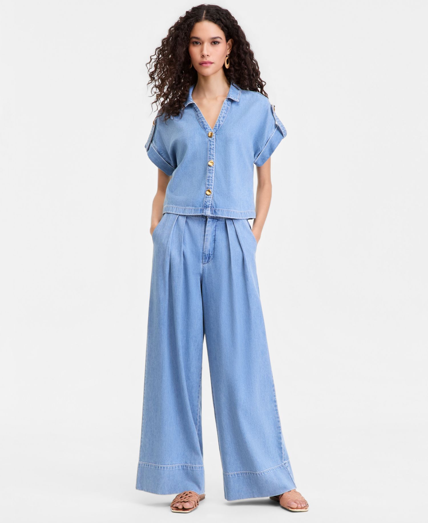 Women's High-Rise Wide-Leg Jeans