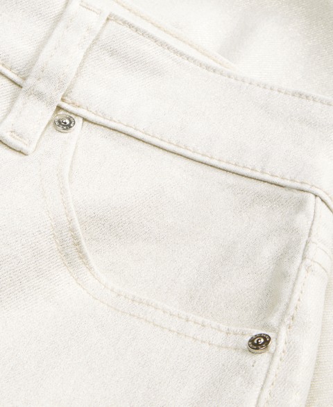 Женские I.N.C. International Concepts Women's High-Rise Metallic Denim Shorts