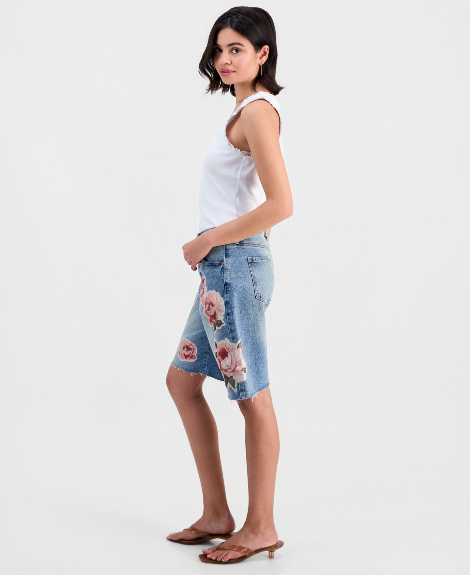 Women's Floral Patchwork Jorts