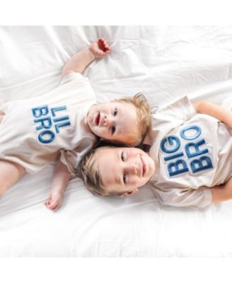 Toddler Boys Bro Embroidered Patch Short Sleeve T-Shirt