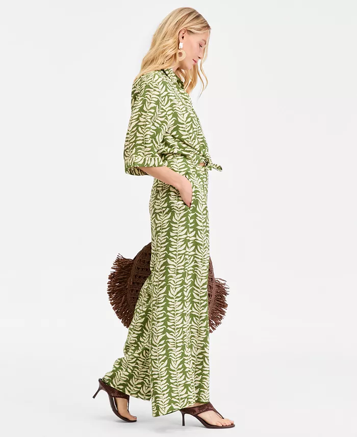 Women's Printed Wide-Leg Pants - thumbnail 4