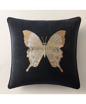 Bella Beaded Butterfly Pillow 20"