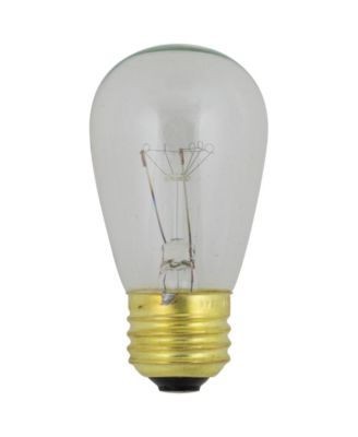 Pack of 25 Incandescent S14 Clear Christmas Replacement Bulbs