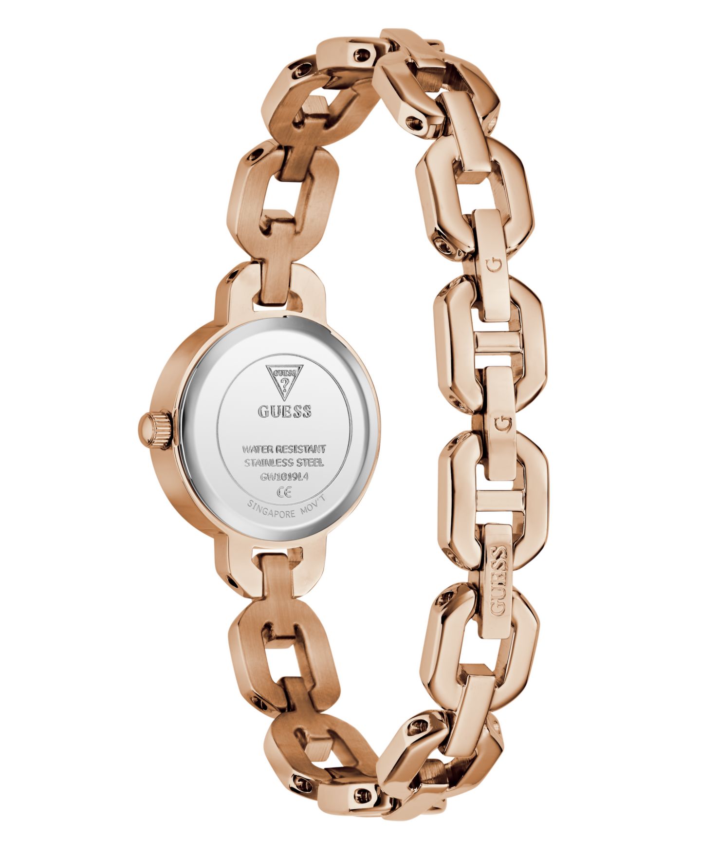 Женские часы GUESS Rose Gold-Tone Stainless Steel Watch, 23mm — фото 2