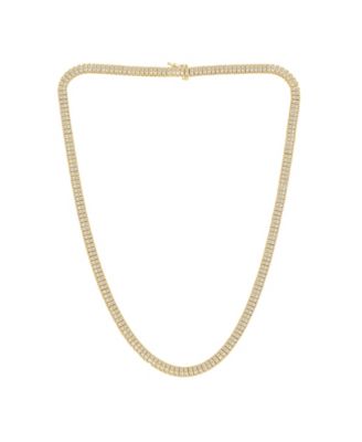 Men's Lab Grown Diamond (10 ct. t.w.) Necklace in Gold Vermeil Over Sterling Silver