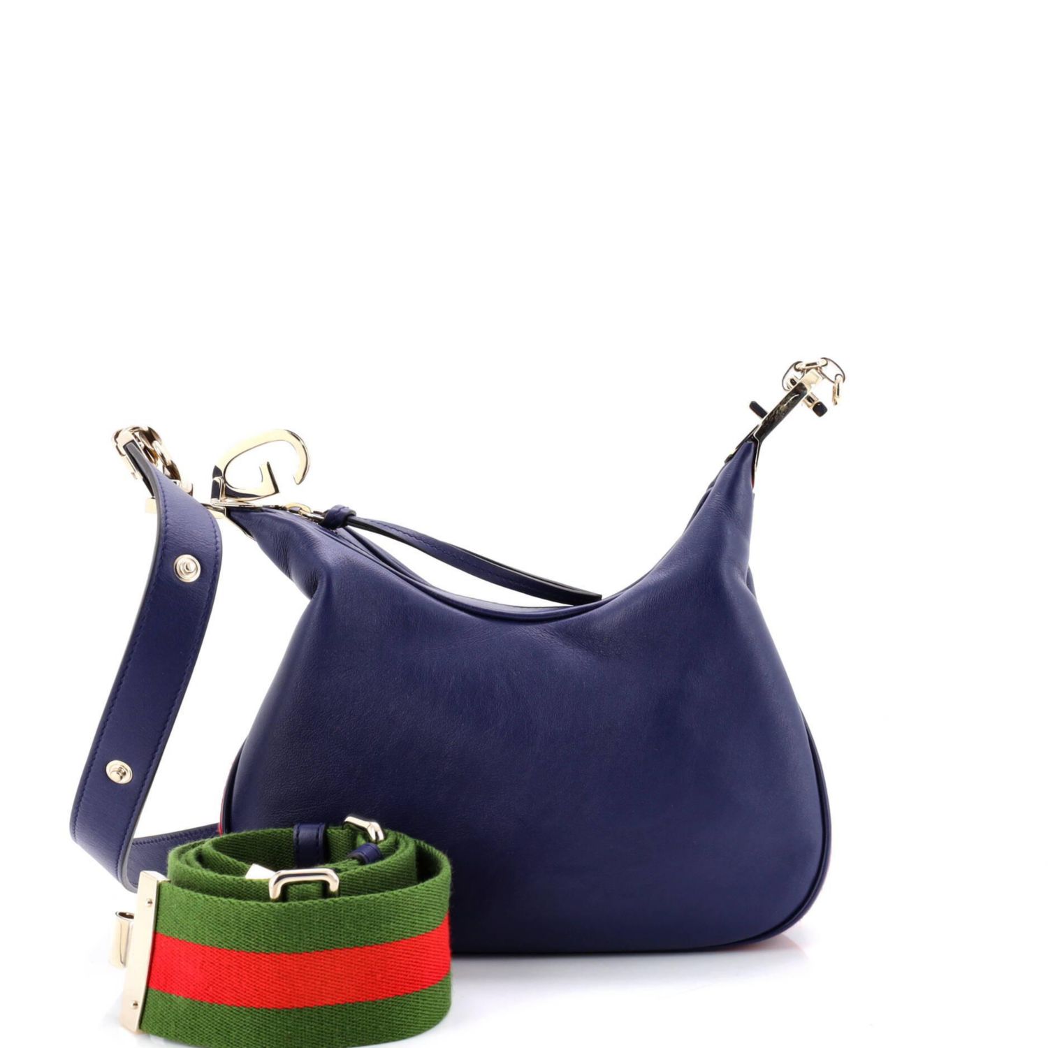 Small Attache Shoulder Bag Leather